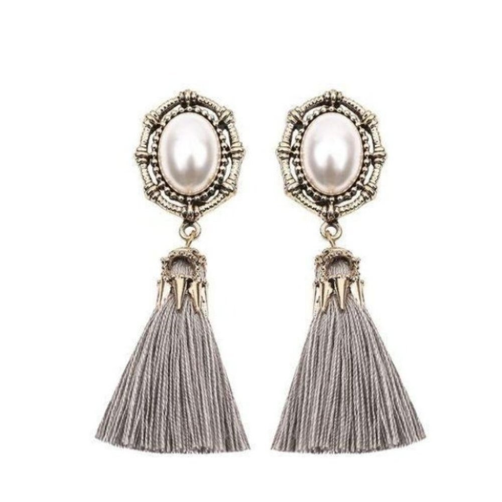 Gold-Tone earrings Imitation Pearl drop earrings
